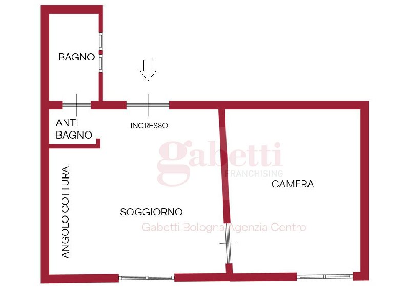 https://www.gabettibolognacentro.it/Appartamento affitto Bologna Via DE CHIARI, € 950, 1 camera, 40 mq